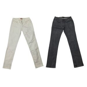 Forever 21 Jeans Lot Sz 25 White Grey Slim Skinny